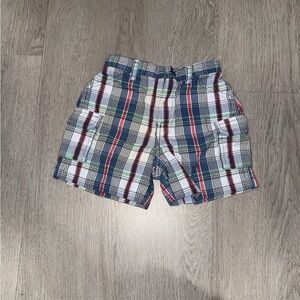 Lands End Baby Cargo Plaid Shorts Bermuda Golf Shorts
